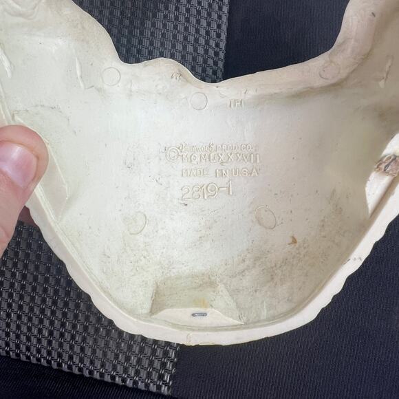 1987 Burwood Unicorn Wall Pocket Pair 2819-1 & 2819-2 Ivory Gold USA Regency - Picture 5 of 16